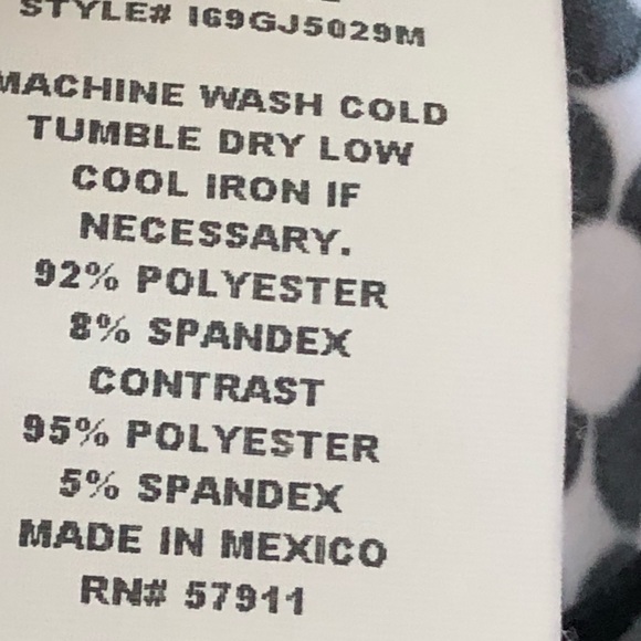 W Wrapper Dress Size XL Black White Wrap Sundress - Picture 7 of 7